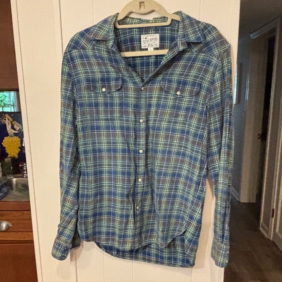 Lucky Brand Plaid Flannel Shirt - size Small - Picture 1 of 4